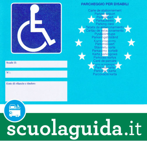 Dal 15 settembre il nuovo tagliando europeo per la sosta riservata ai disabili!