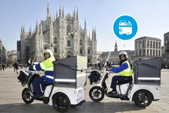 A Milano la posta si consegna con scooter a zero emissioni!