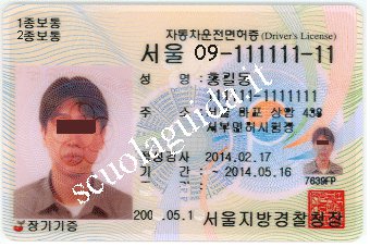 Patente di guida Corea del Sud - Repubblica di Corea